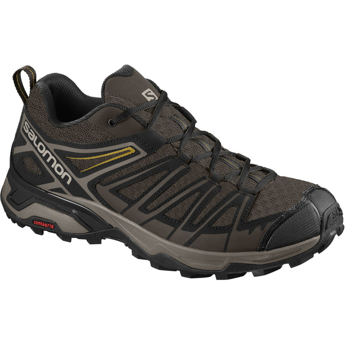 Salomon Singapore Mens Hiking Shoes - X ULTRA 3 PRIME Chocolate/Black | 02845-FDAW